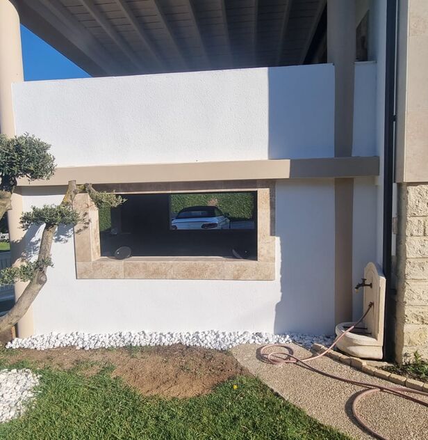 Fenêtre coulissante et fixe moderne