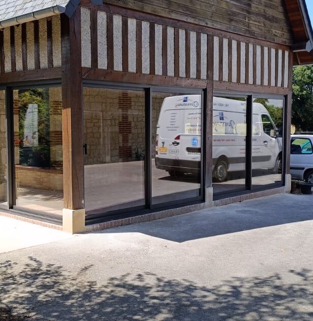 Grandes baies vitrées